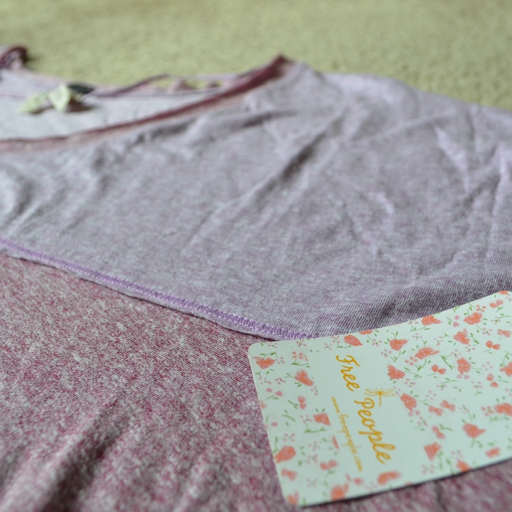FREE PEOPLE Colorblock Tee - Picture 3 of 5